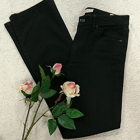TORY BURCH BLACK STRETCH DENIM SZ 24 - Picture 2 of 7